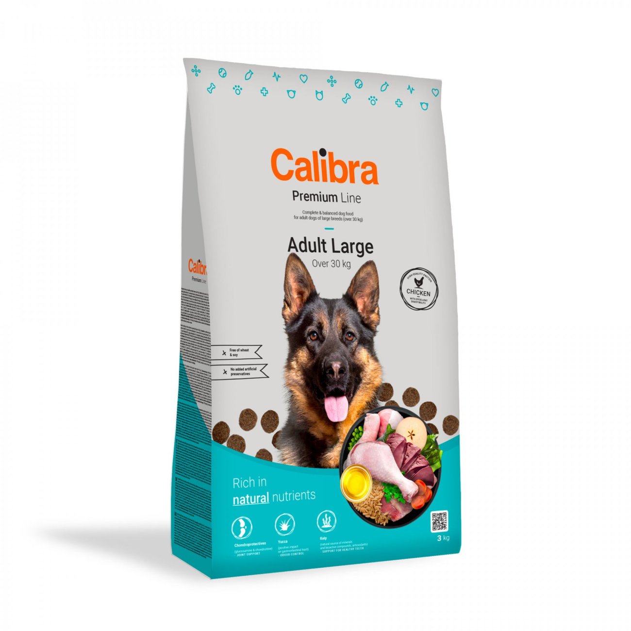Calibra Dog Premium Line Adult Large Chicken 3 kg NEW