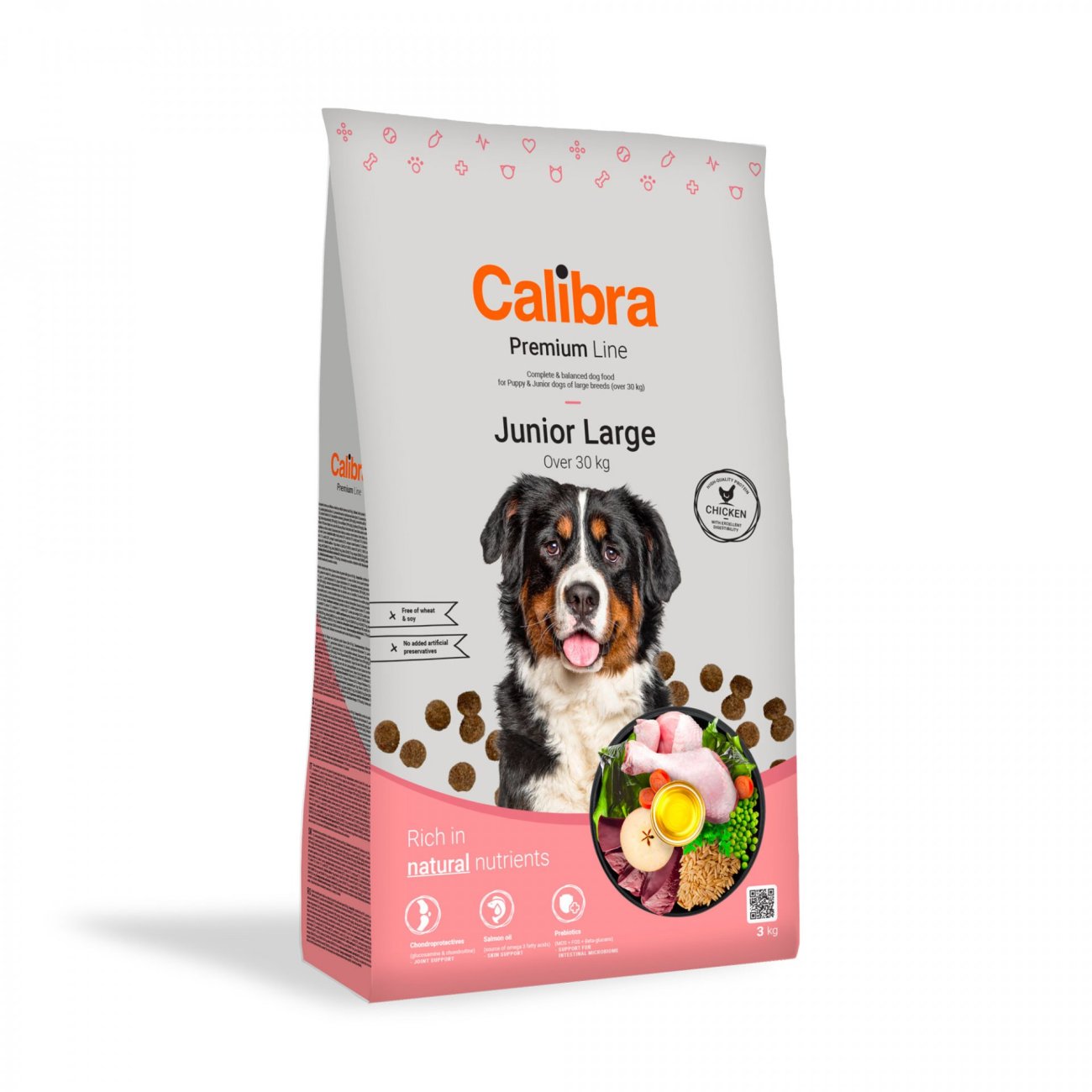 Calibra Dog Premium Line Junior Large Chicken 3 kg NEW