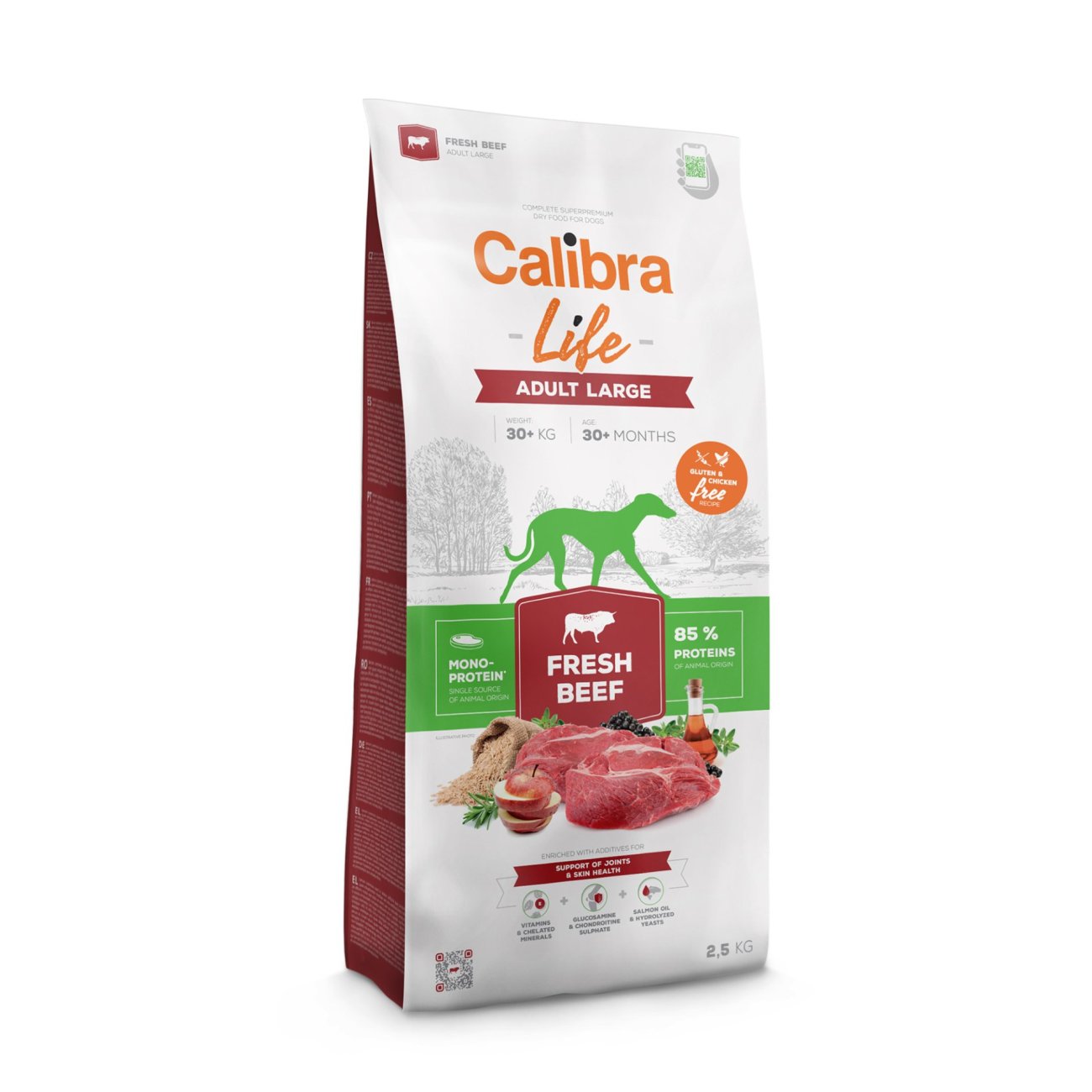 Calibra Dog Life Adult Large Fresh Beef 2,5kg